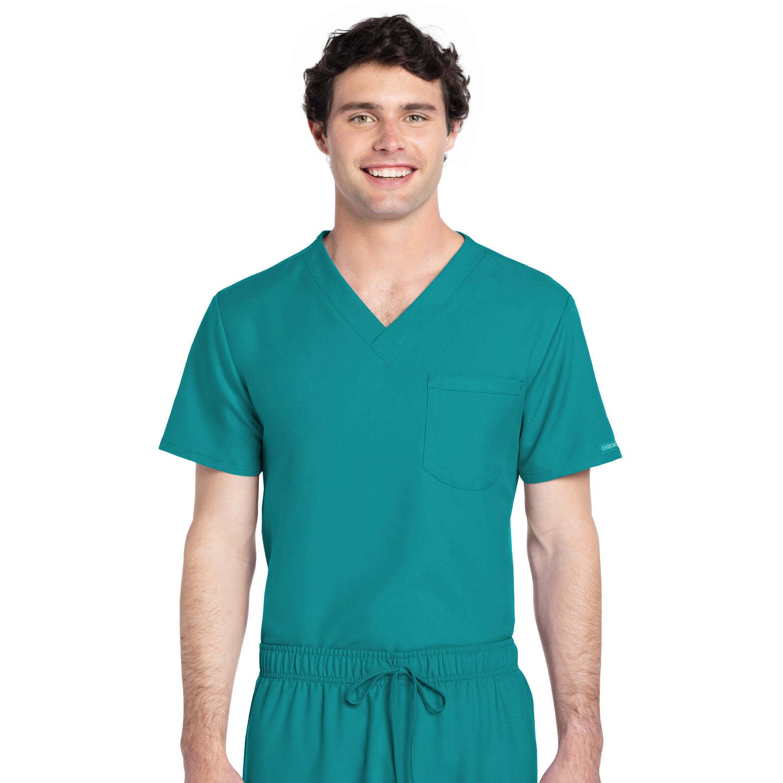 Cherokee Workwear Originals Ultra Unisex 1-Pocket V-Neck Top